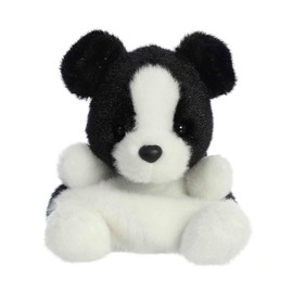 Aurora® Adorable Palm Pals™ Brody Collie™ Stuffed Animal - Pocket-Sized Play - Collectable Fun - Black 5 Inches