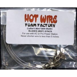 Hot Wire Foam Factory Wires 6 EA Table, 0.10-Gauge, Mini