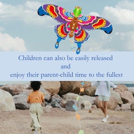 ODEKRISMILE Butterfly Kites Nature-Inspired Fluttering Biomimetic Kites (large19.7 * 11.8 inch): Easy Assembly, Novel Biomimetic Butterfly Designs,The Flight Dynamics are Realistic.