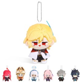 UTIEHD Genshin Impact Plush Keychains, Cute 4-Inch Collectible Doll - Compact Size for Bags and Keys for Fans (Kaveh)