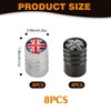 8Pcs Car Dust Caps Protect The Valve From Corrosion And