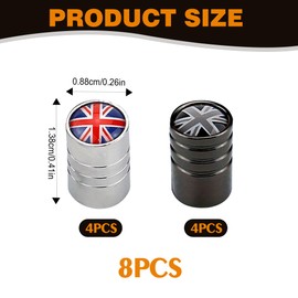 8Pcs Car Dust Caps Protect The Valve From Corrosion And Air Leakage Tyre Caps Fashion Patterns Dust Caps Perfectly Fit Most Vehicles Maintain Stable Tire Pressure For Cars Trucks Motorcycles