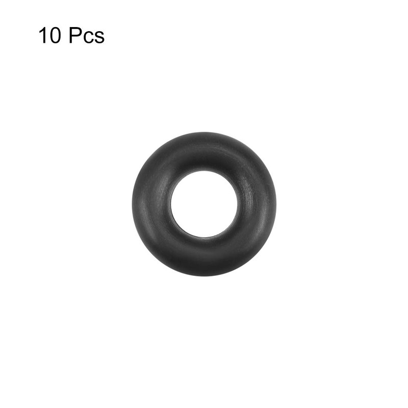 sourcing map 10Pcs Nitrile Rubber O-Rings 6.4mm OD 2.8mm ID