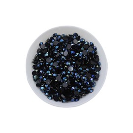 FSSTUD 3mm Black Flat Back Rhinestones Nail Art Round Eyes Makeup Diamonds Clothes Shoes Decoration Gems Non Hotfix Crystal Gems for