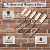 5 PCS Professional Masonry Tools, Tuck Pointer Trowel Set, 1/4’’,