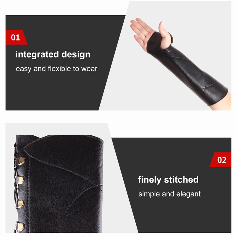Archery Arm Guard PU Leather Soft Antiwear Adjustable Easy to