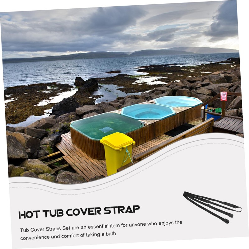 ORFOFE 1Set Heavy Duty Straps for Hot Tub Covers Secure