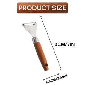 One Piece Ergonomic Steel Speed Peeler Sharp Wooden Vegetable Peeler Good Grip Fruit Vegetable Peeling Tool for Kitchen Fruit Vegetable
