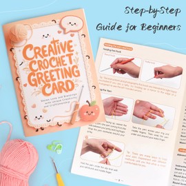 Reessy Crochet kit, Crochet Greeting Card Kit, Complete Crochet Kits for Beginnes Adults with Yarn Step-by-Step Tutorial Hooks, Perfect Crochet Kit for Beginners to Learn Crochet Ideal Holiday Gifts