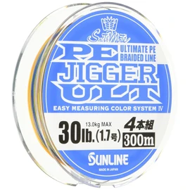 Sunline Saltimate Jigger ULT PE Line, Set of 4, 636.4 yd (600 m), No. 1.7, 30 lb