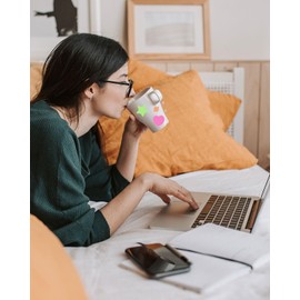 0.5 Inch Small Vinyl Letter Number Stickers Kits, 1350 Pieces Alphabet Number Stickers for Sign, Decor, Scrap Booking, Crafts and Gift Decoration, Multicolour