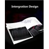 Black Red PU Leather Car Seat Cover Front + Rear