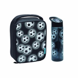 Smash 2775 Insulated Lunch Bag, Fabric, 4 liters, Football Black