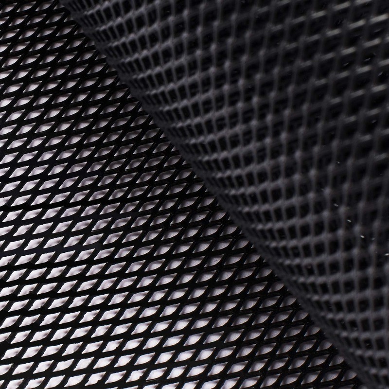 AggAuto Universal 40"x13" Car Grill Mesh - 100x33cm Aluminum Alloy