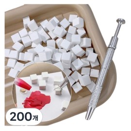 Shinchan Company Nail Gradient Sponge 100 sheets total giveaway, 200 pieces, sponge tongs / 신짱 컴퍼니 네일 그라데이션 스폰지 100매 집계증정, 200개, 스폰지 집게