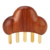 Rosewood Meridian Comb Wide Comb Teeth Reduce Stress Wooden Scalp
