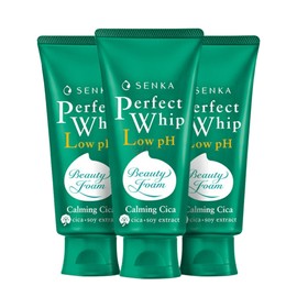 Senka Perfect Whip Raw Mildly Acidic pH Calming Cica 100G 3pcs Hypoallergenic / 센카 퍼펙트 휩 로우 약산성 ph 카밍 시카 100G 3개 저자극
