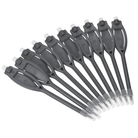 PATIKIL Golf Scoring Pencils with Eraser, 10 Pack Oval Clip Plastic 2H Marker Pens for Sport Games Meeting, Gray