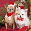 4 Pieces Christmas Dog Cat Costume Dog Costume with Christmas
