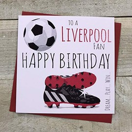 Liverpool Football Club FC Happy Birthday Card - by WHITE COTTON CARDS - 7