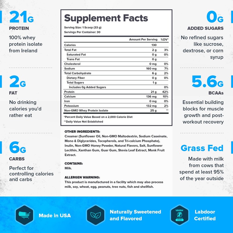 LEGION LEGION Whey+ Protein Whey Isolate from Grass Fed Cows
