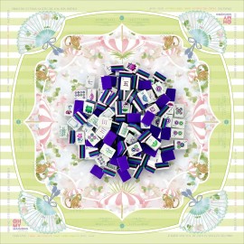 30mm 1-3/16" 4-Layer Engraved American Mahjong Set 160-Tile Purple Acrylic Heavyweight Carnival Carousel Charleston Guide MatColor: 30mm Purple tile
