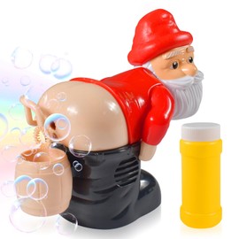 Santa Claus Bubble Machine, Children's Bubble Machine, Soap Bubbles Wedding, Soap Bubbles Liquid, with Lights and Switchable Sound