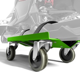 Snowmobile Dolly Sets Heavy Duty V-Slide with 3" PP/TPR Swivel Casters and Rubber Pad Protecting Skis 1500 lbs Capacity(Green)
