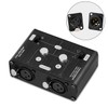2 Way XLR Balanced Stereo Audio Switcher Passive A/B Mini
