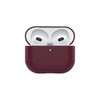 ARMOR Leather Case for AirPods (3rd Gen) (Bordeaux Red)