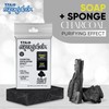 T.Taio Esponjabon Mother of Pearl and Charcoal Soap Sponges —