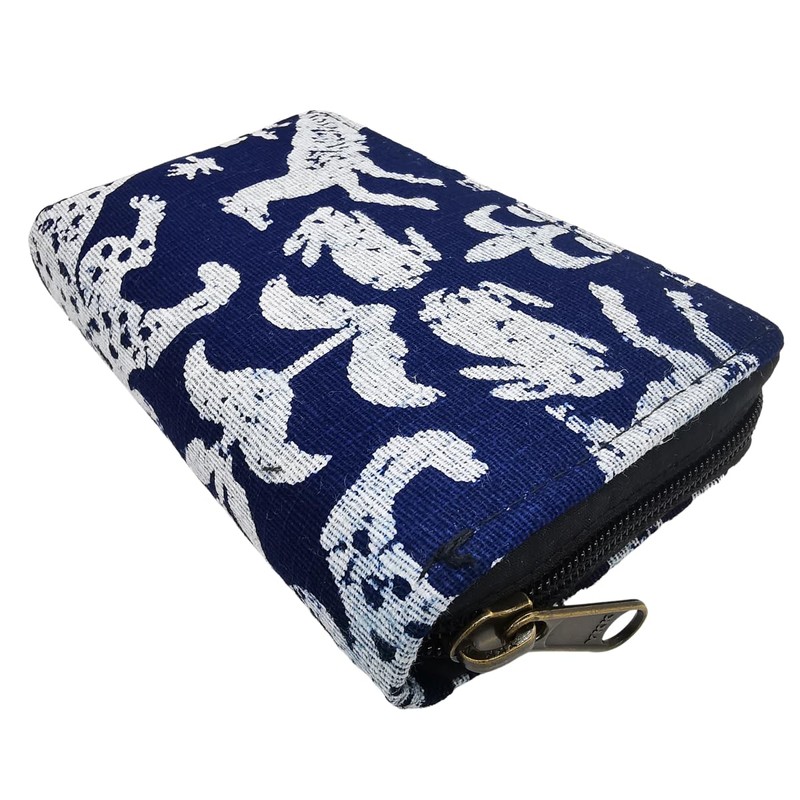 PANASIAM Geometrix Purse Made of Cotton, 2 Sizes, Vegan &
