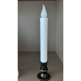GOOTHY Christmas Battery Operated Window Candles with Timer, Flickering Window Candles Lights for Indoor Windows Mantels Table-Bronze