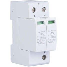 2P Surge Protection Device DC Photovoltaic Protector Low Voltage Arrester 1000V (2P20KA x 2)