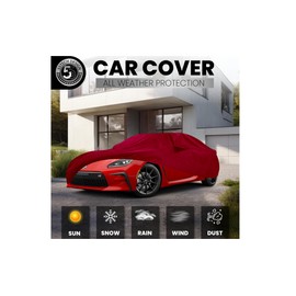 55TECH Motors car Cover for Toyota Supra A90 Custom Made with Side Mirror Pockets Full Weather Protection 100% Waterproof UV Heat Sun rain Wind dust Dirt (Toyota - Supra A90 - Outdoor- Black)