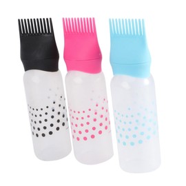 TOVINANNA 3pcs Bottle Hair Dye for Hair Dye Brush Bottle Dye Bottle with Comb Hair Root Applicator Hair Hair Dye Scalp Comb Household Products With Scale Woman