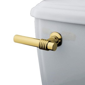 Kingston Brass KTML2 Milano Front Mount Toilet Tank Lever, Left/Right Installation in Polished Brass