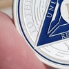 1 Year Original Triangle Sobriety Coin Set | Silver Roman