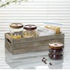 TIMRIS Rustic Wooden Toilet Paper Holder, Farmhouse Bathroom Decor, Toilet