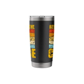 Respect The Cube Puzzle Speed Cubing Youth Vintage Math Stainless Steel Insulated Tumbler
