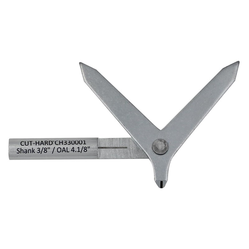 CUTHARD Round Bar Center Finder - 4.1/8" Length, 3/8" Shank,