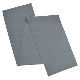AVKA Studio - Camino de mesa acanalado 100% algodón, paquete de 1-13 x 72 pulgadas, color gris, camino de mesa de comedor o cocina, construcción gruesa para uso diario, picnic, mesa al aire última