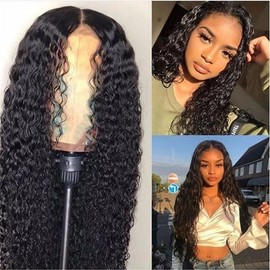 Black Mid-Parted Long Curly Wig for Women, African Style Afro Explosion Synthetic Fiber Heat Resistant Full Head Cover Natural Look TikTok Shop Hot:_Light brown_24 Inches