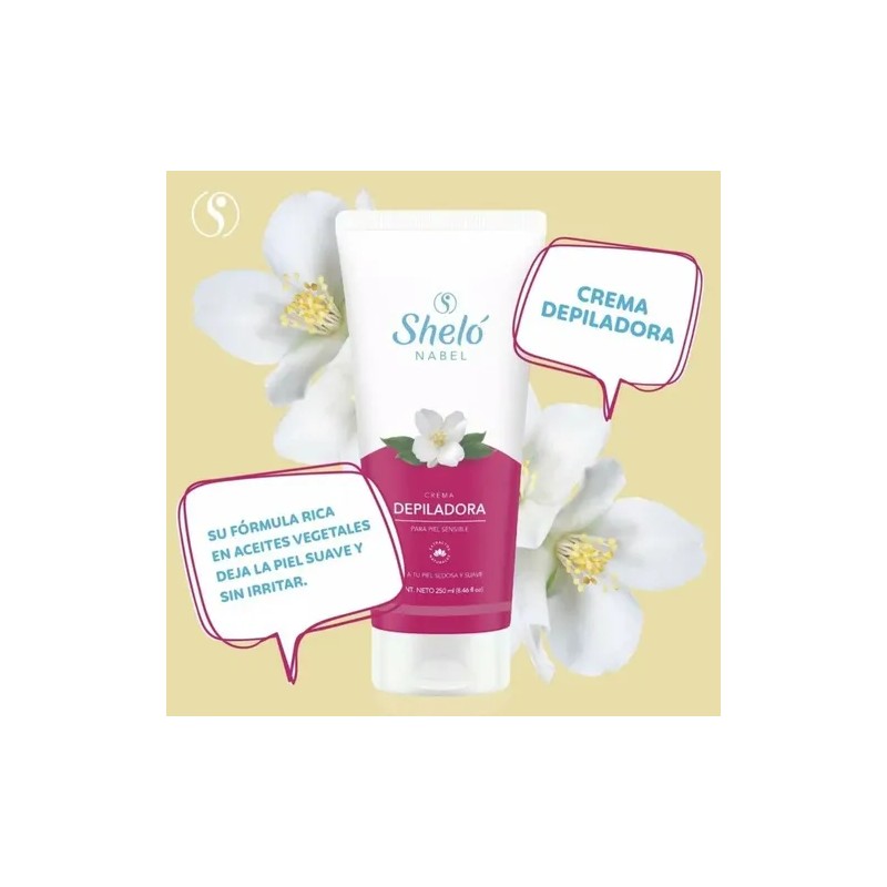 2 Crema Depiladora Sheló Piel Sensible Elimina Vello