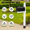 XZWMY 4x4 Post Base 4 Pcs, Post Brackets (Inner Size