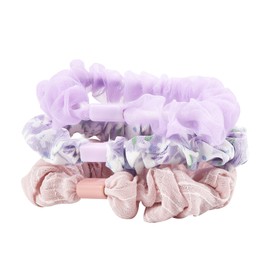 3pcs of set Small Elastic Hair Scrunchies,Soft Ponytail Hair Ties,No Damage Hair Rope for Girl Thin Hair,No-slip Hair Bands for Women Thick Hair (Purple)