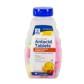 PACK OF 3 EACH QC ANTACID CHEW XSTR FRUITTUM 96TB PT#63551594810