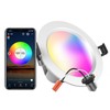 A C100-264V 9W 4.7Inches LEDs RGB+CCT Intelligent Recessed Lighting Downlight