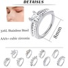 Sllaiss 20G Nose Rings 316L Stainless Steel Nose Hoops Set