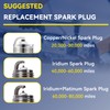 Iridium Platinum Spark Plugs 93501 Compatible with Acura ILX Honda